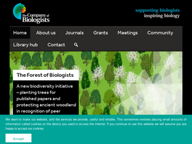 'biologists.com' screenshot