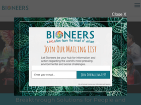 'bioneers.org' screenshot