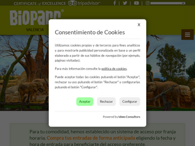 'bioparcvalencia.es' screenshot