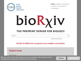 'biorxiv.org' screenshot