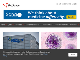 'biospace.com' screenshot
