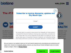 'biotene.com' screenshot