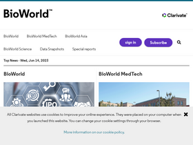'bioworld.com' screenshot