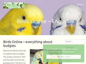 'birds-online.de' screenshot
