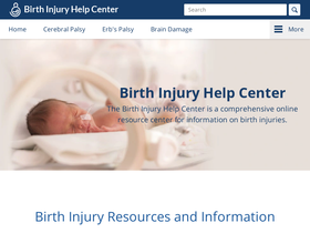 'birthinjuryhelpcenter.org' screenshot