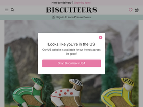 'biscuiteers.com' screenshot
