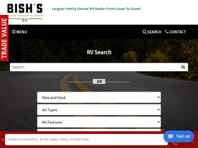 'bishs.com' screenshot