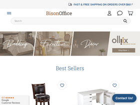 'bisonoffice.com' screenshot
