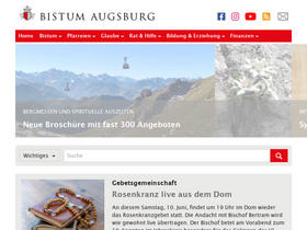 'bistum-augsburg.de' screenshot