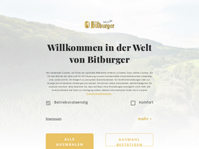 'bitburger.de' screenshot