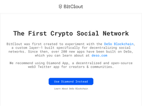'bitclout.com' screenshot