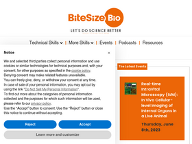 'bitesizebio.com' screenshot