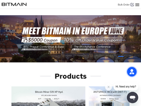 'bitmain.com' screenshot