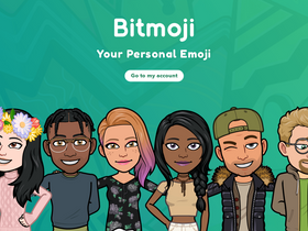 'bitmoji.com' screenshot