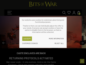 'bitsofwar.com' screenshot