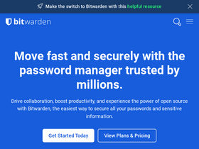 'bitwarden.com' screenshot