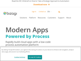 'bizagi.com' screenshot