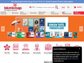 'bkmkitap.com' screenshot