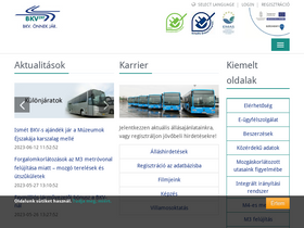 'bkv.hu' screenshot