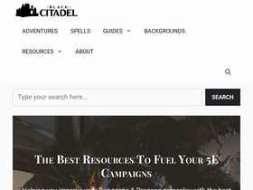 'blackcitadelrpg.com' screenshot