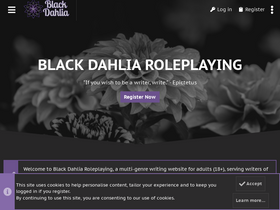 'blackdahliaroleplaying.com' screenshot