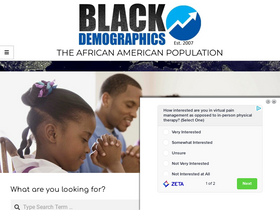 'blackdemographics.com' screenshot