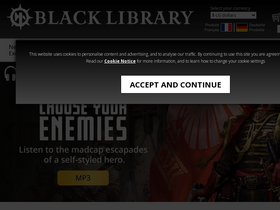 'blacklibrary.com' screenshot