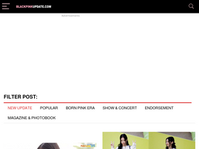 'blackpinkupdate.com' screenshot