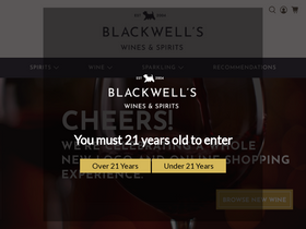 'blackwellswines.com' screenshot
