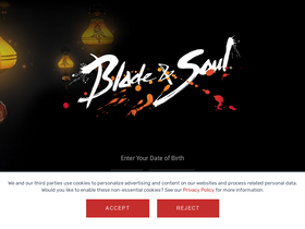 'bladeandsoul.com' screenshot