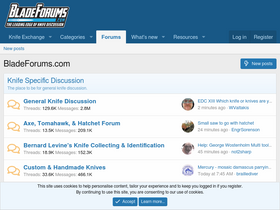 'bladeforums.com' screenshot