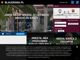 'blaugrana.pl' screenshot