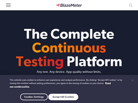 'blazemeter.com' screenshot