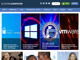 'bleepingcomputer.com' screenshot