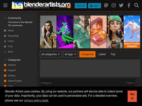 'blenderartists.org' screenshot