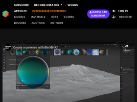 'blenderkit.com' screenshot