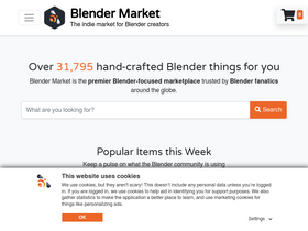 'blendermarket.com' screenshot