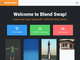 'blendswap.com' screenshot