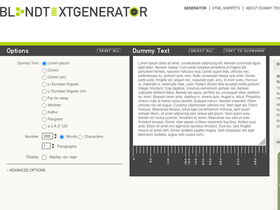 'blindtextgenerator.com' screenshot