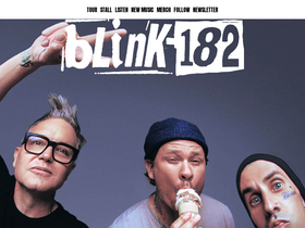 'blink182.com' screenshot