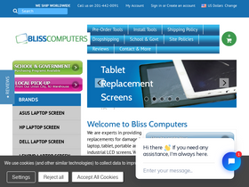 'blisscomputers.net' screenshot