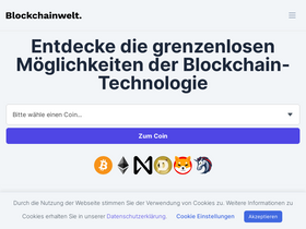 'blockchainwelt.de' screenshot
