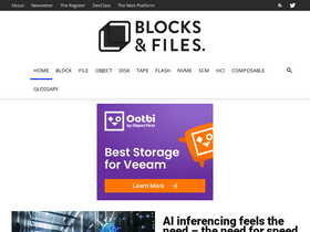 'blocksandfiles.com' screenshot
