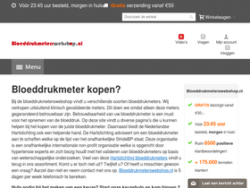 'bloeddrukmeterswebshop.nl' screenshot