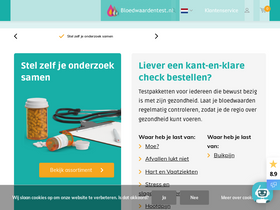'bloedwaardentest.nl' screenshot