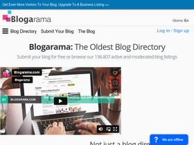 'blogarama.com' screenshot
