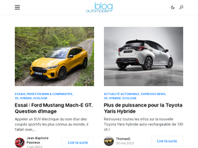 'blogautomobile.fr' screenshot