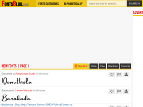 'blogfonts.com' screenshot