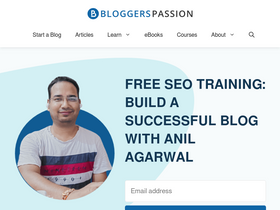 'bloggerspassion.com' screenshot