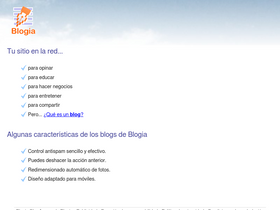 'blogia.com' screenshot